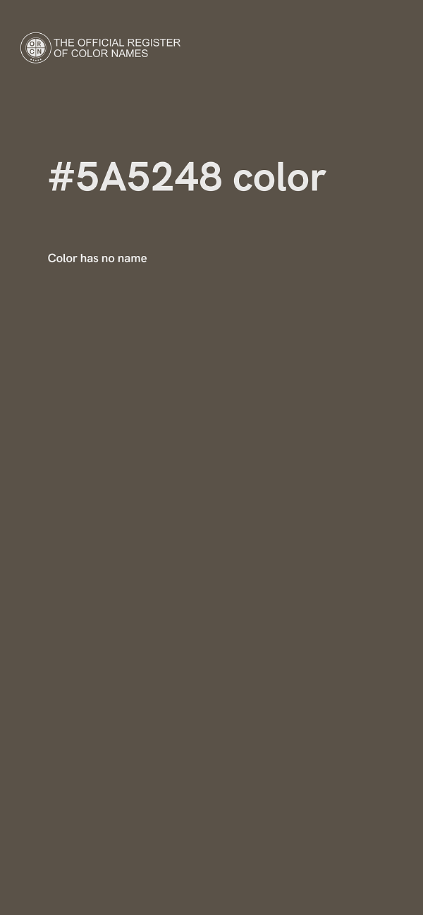 #5A5248 color image