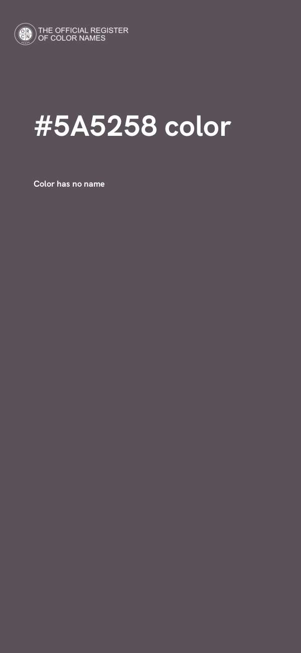 #5A5258 color image