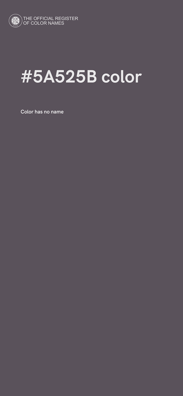 #5A525B color image