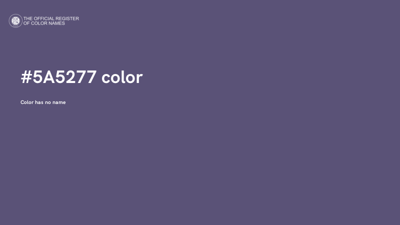 #5A5277 color image