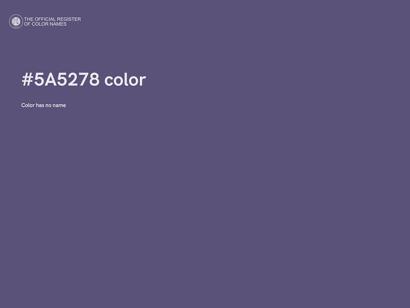 #5A5278 color image