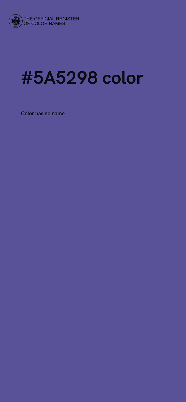 #5A5298 color image