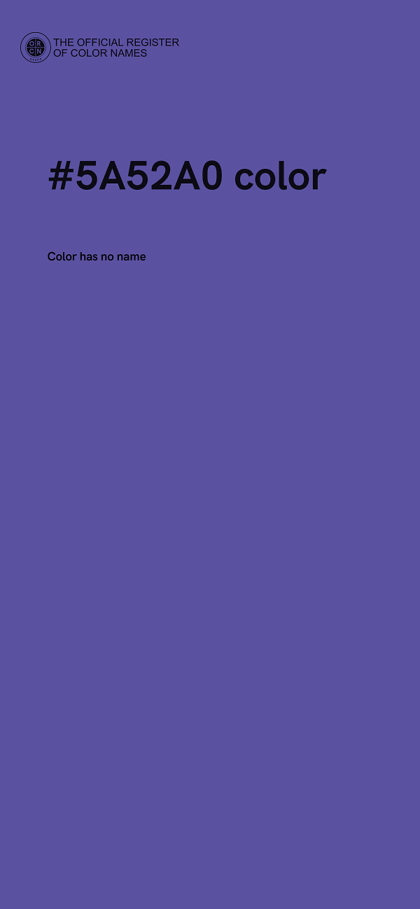 #5A52A0 color image