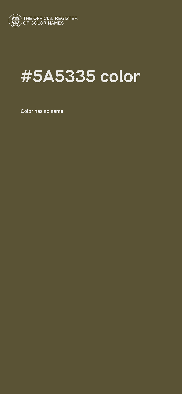 #5A5335 color image