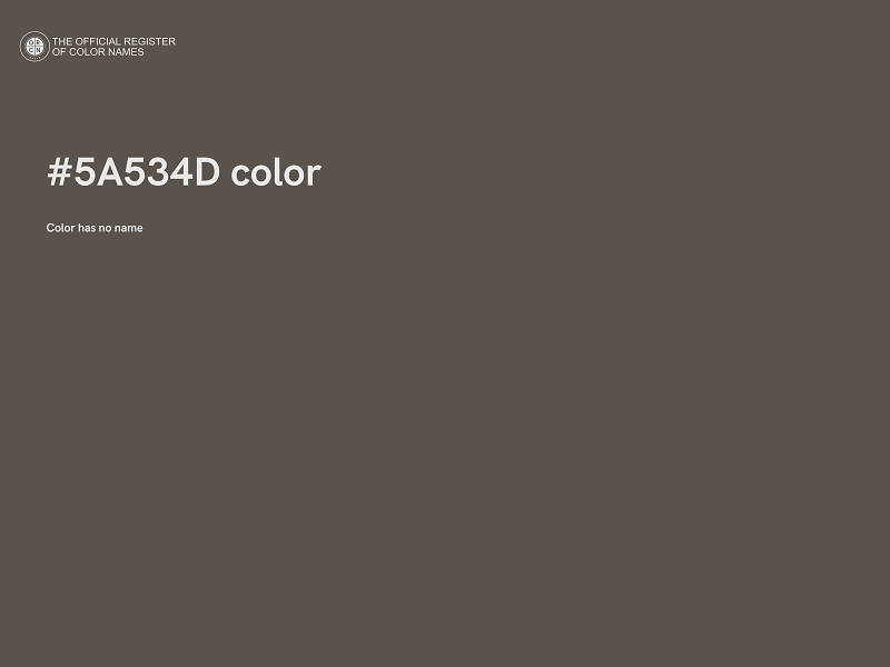 #5A534D color image