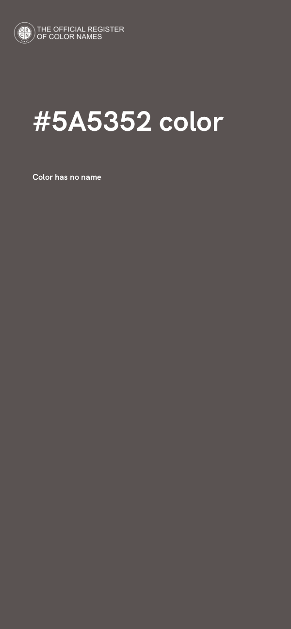 #5A5352 color image