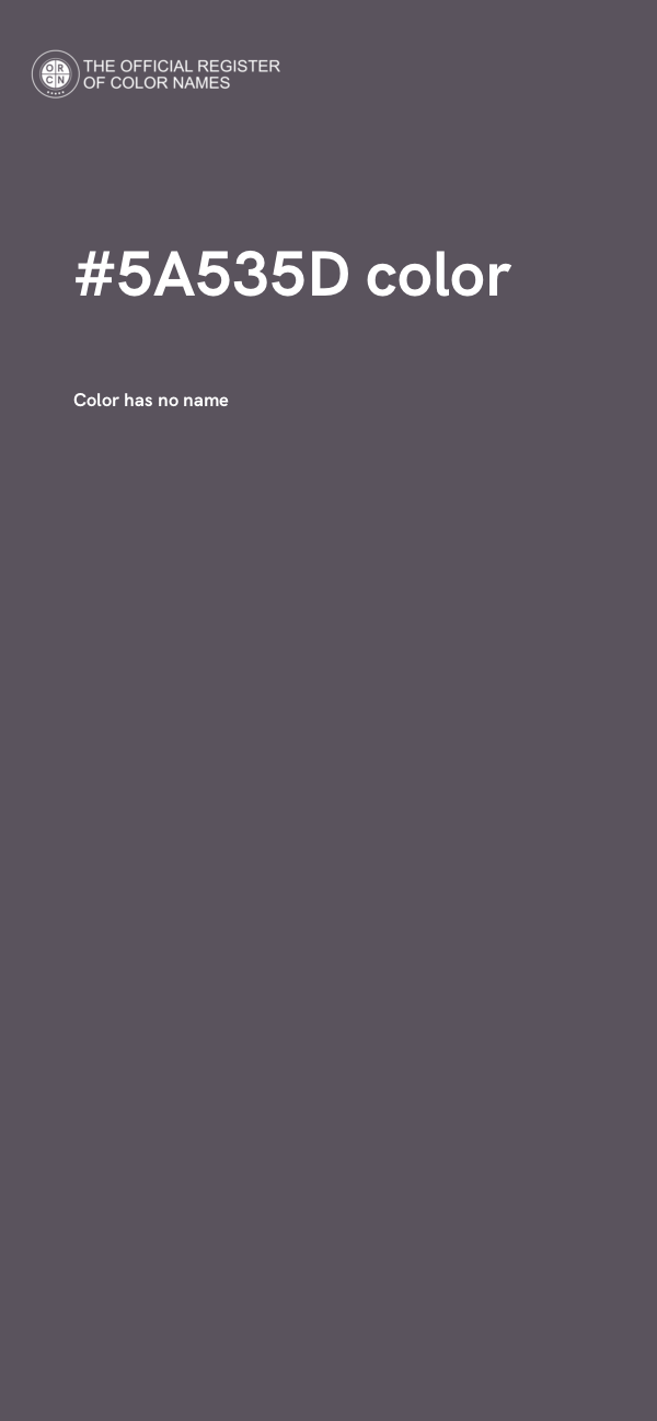 #5A535D color image