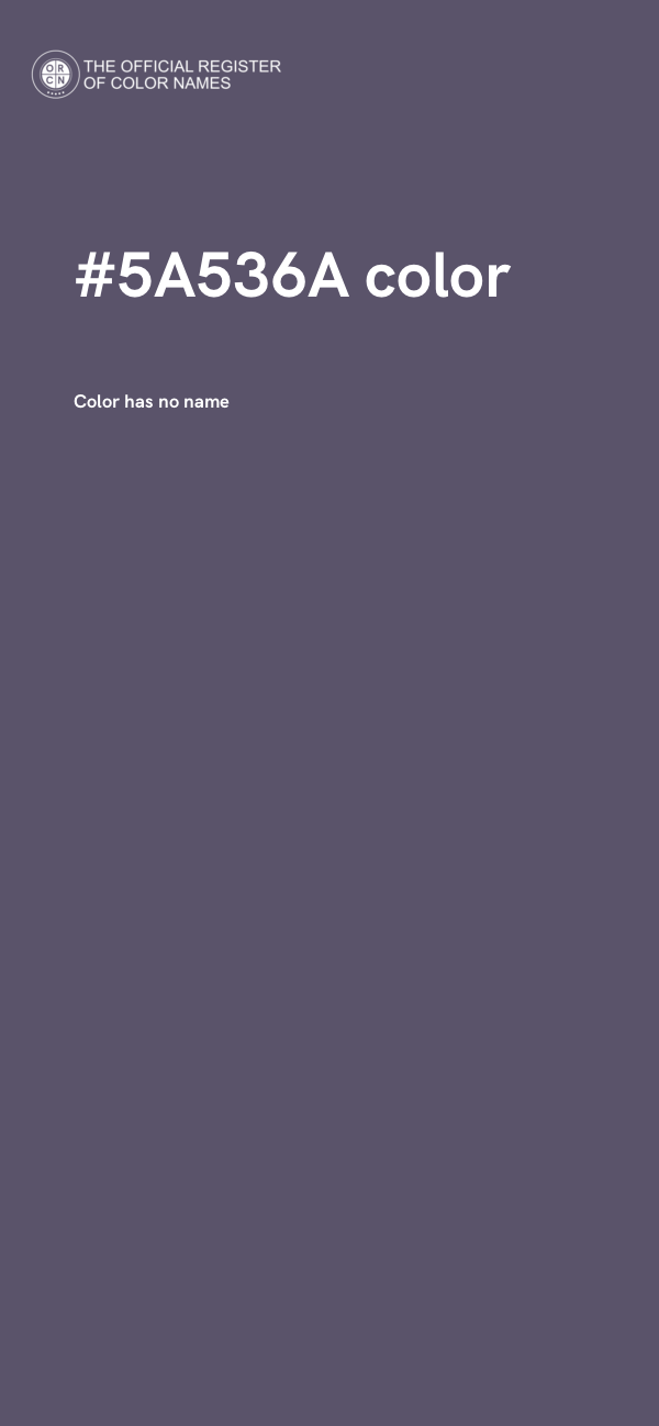 #5A536A color image