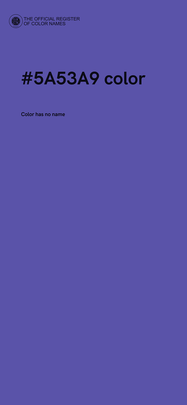 #5A53A9 color image