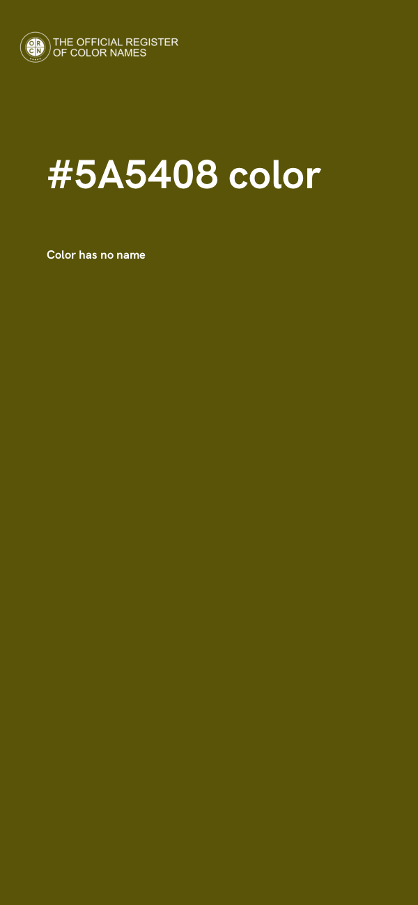 #5A5408 color image