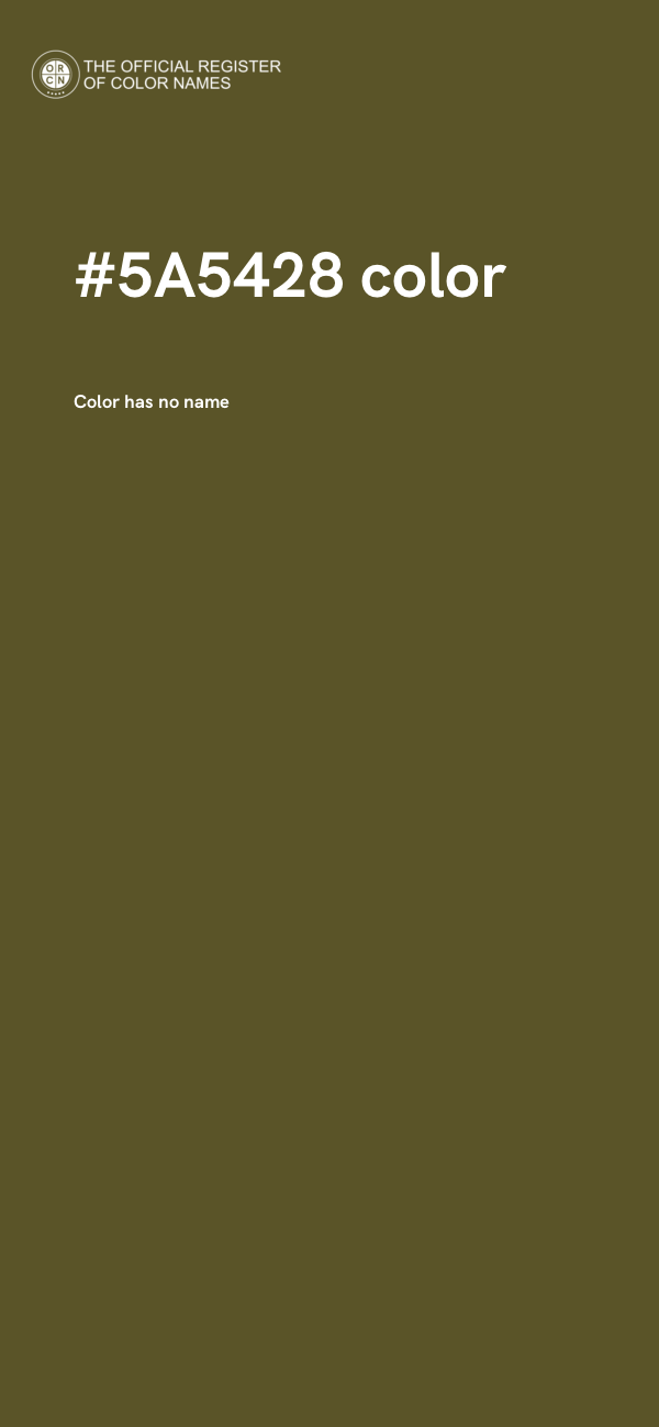 #5A5428 color image