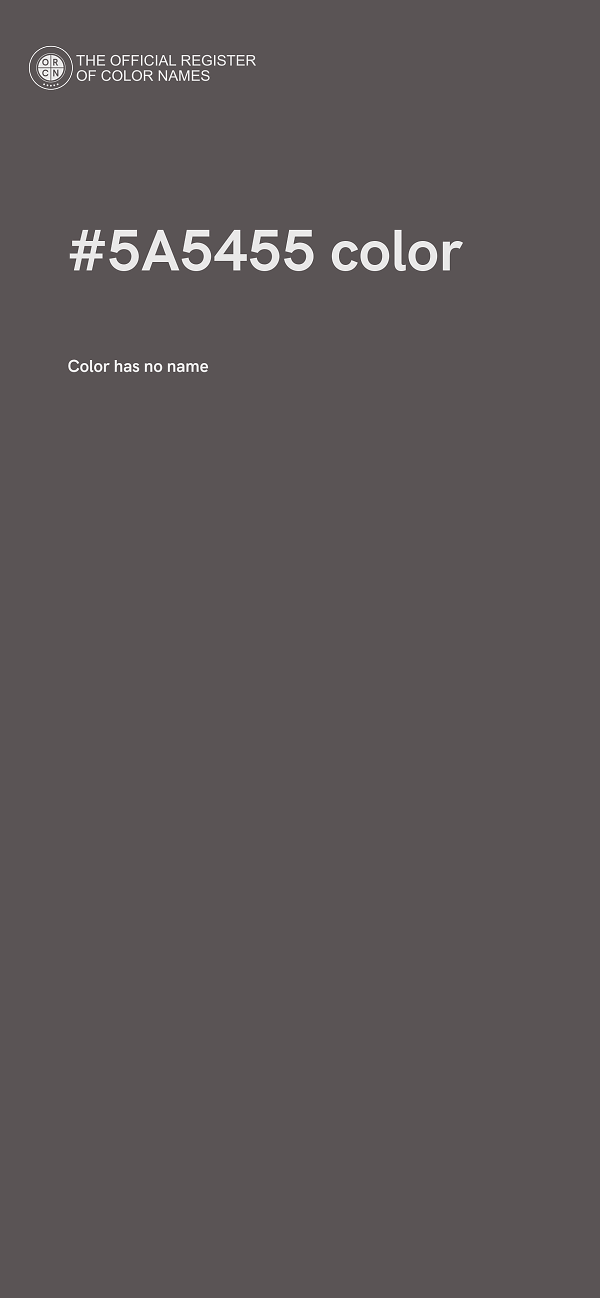 #5A5455 color image