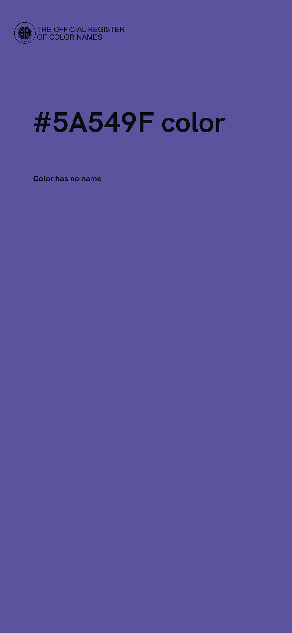 #5A549F color image
