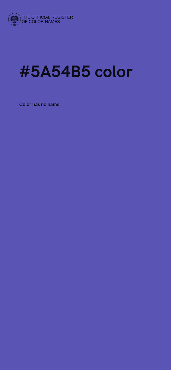 #5A54B5 color image