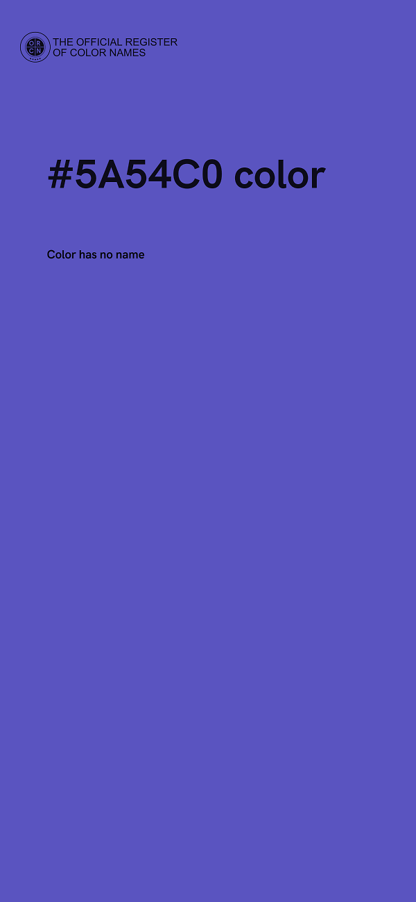 #5A54C0 color image