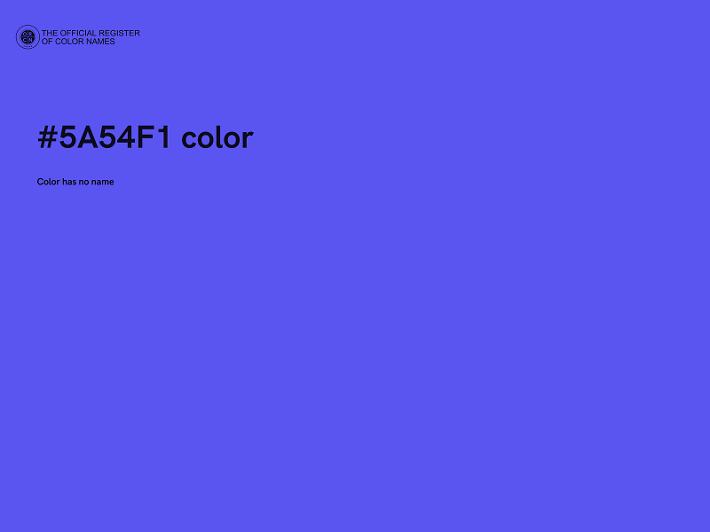 #5A54F1 color image