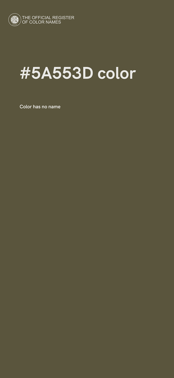 #5A553D color image