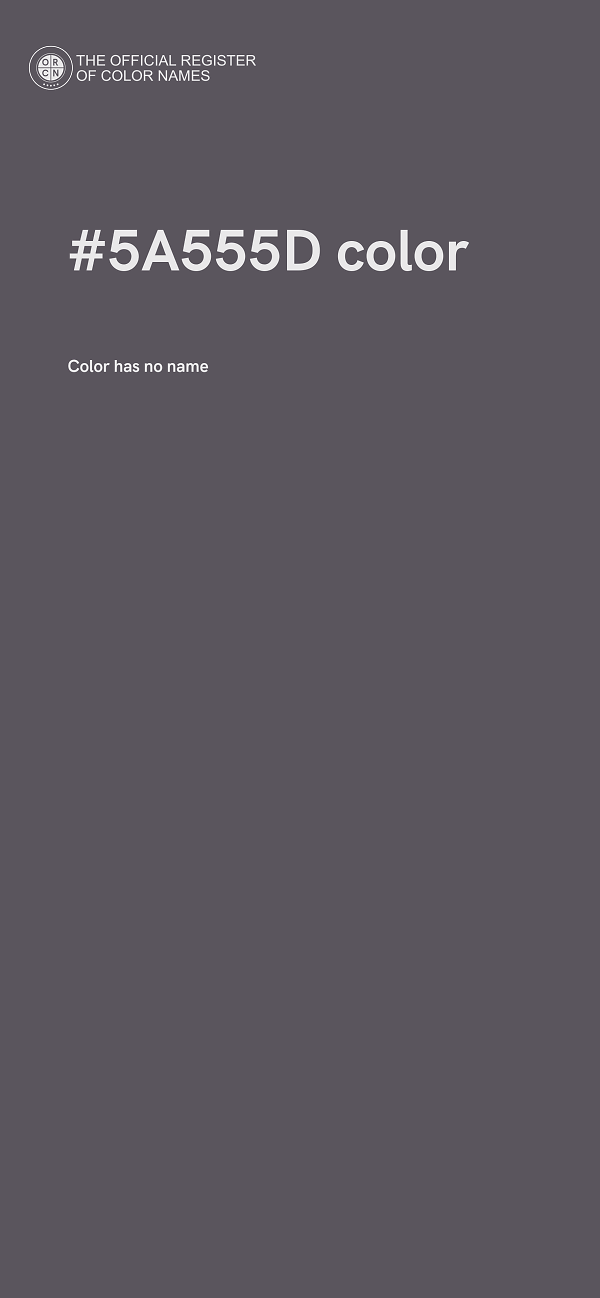 #5A555D color image