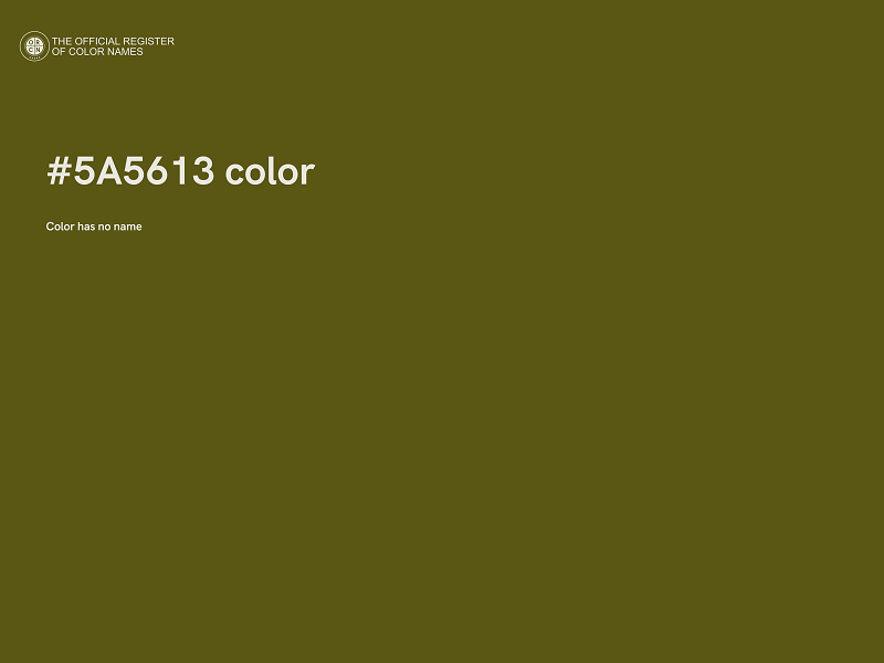 #5A5613 color image