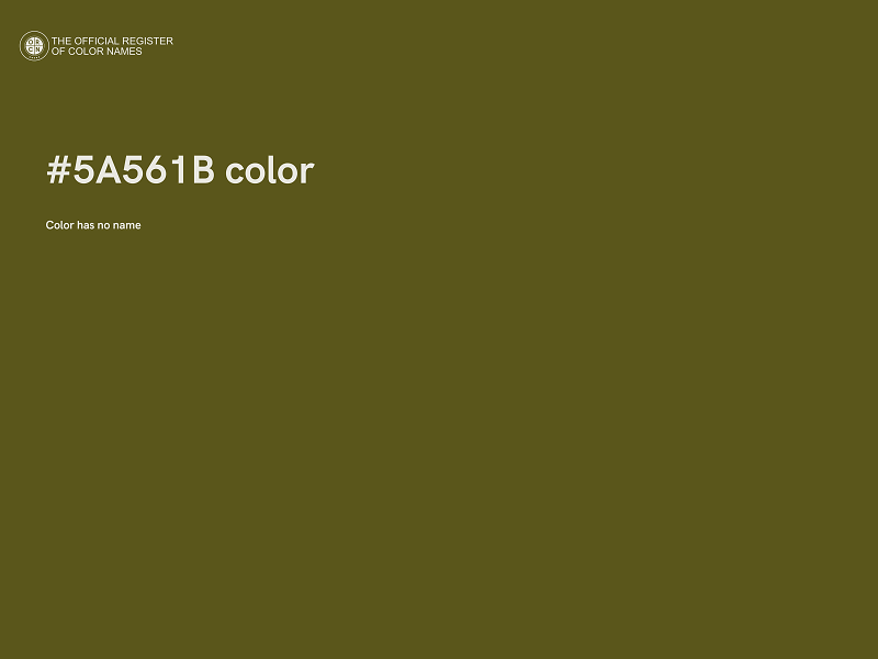 #5A561B color image