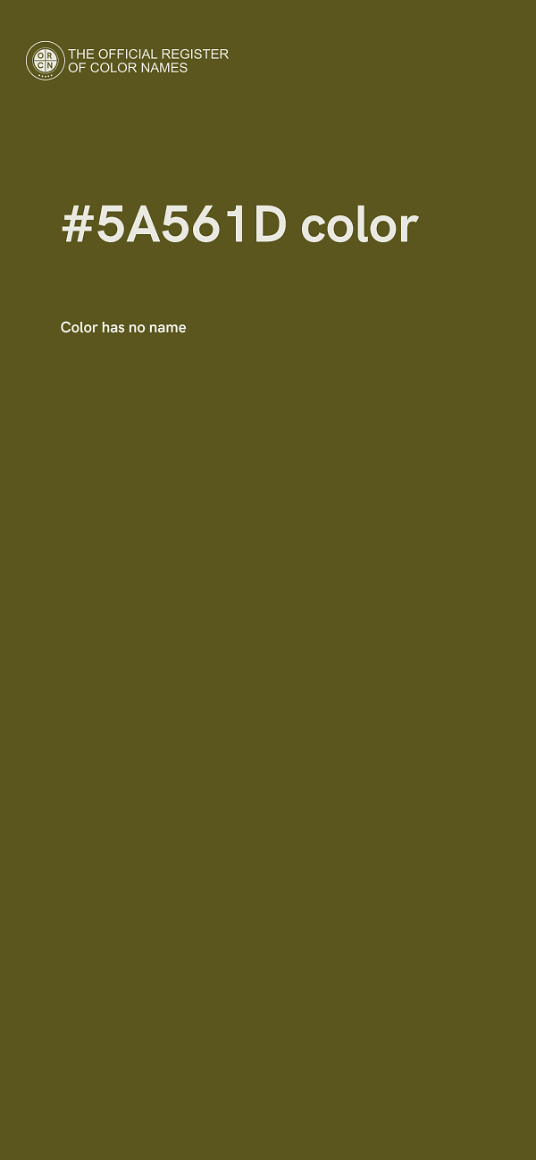 #5A561D color image