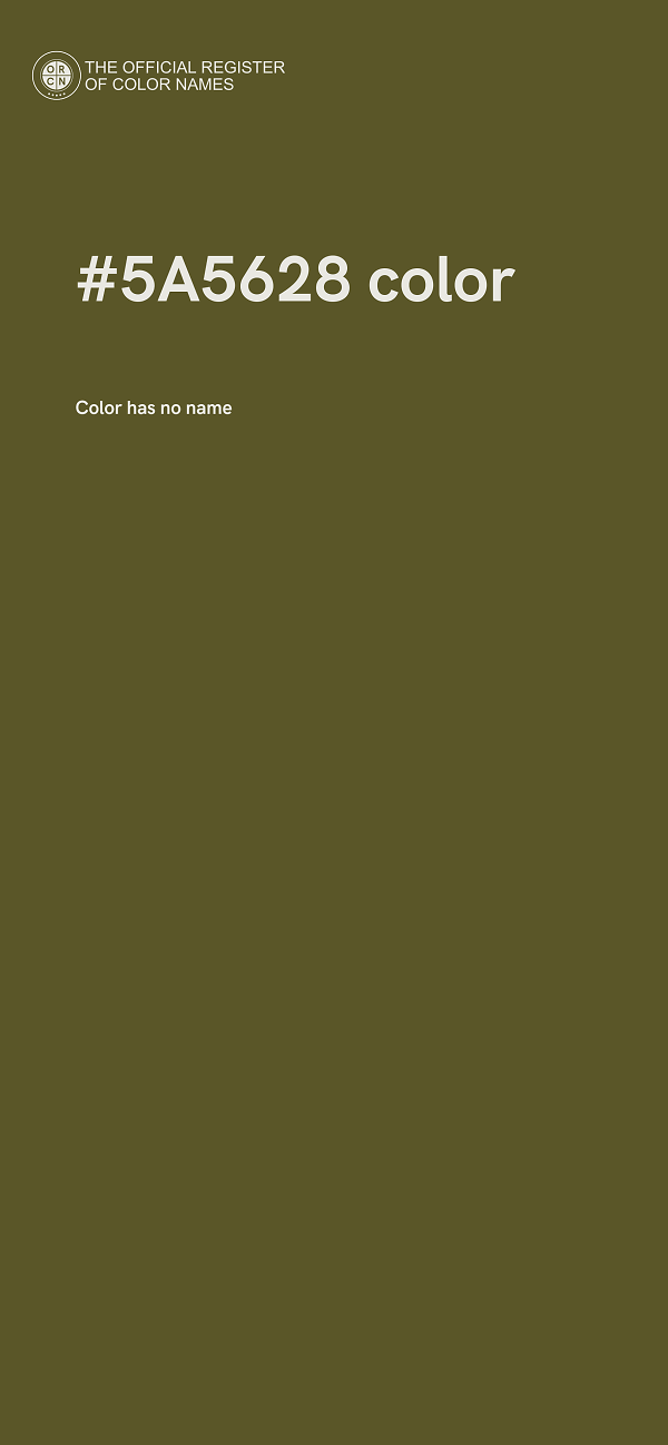 #5A5628 color image