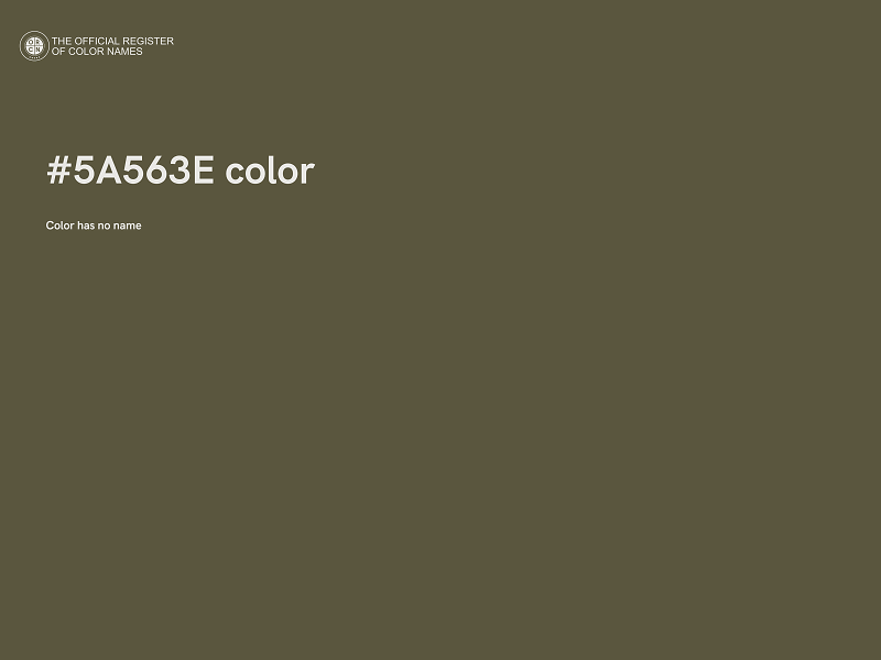 #5A563E color image