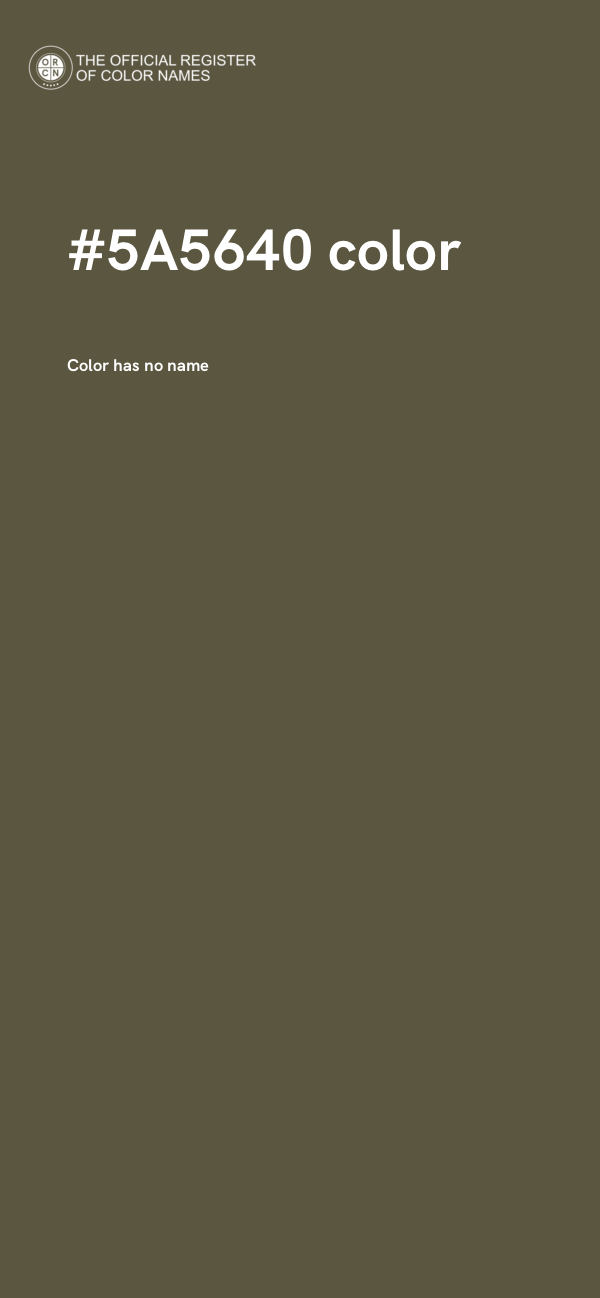 #5A5640 color image