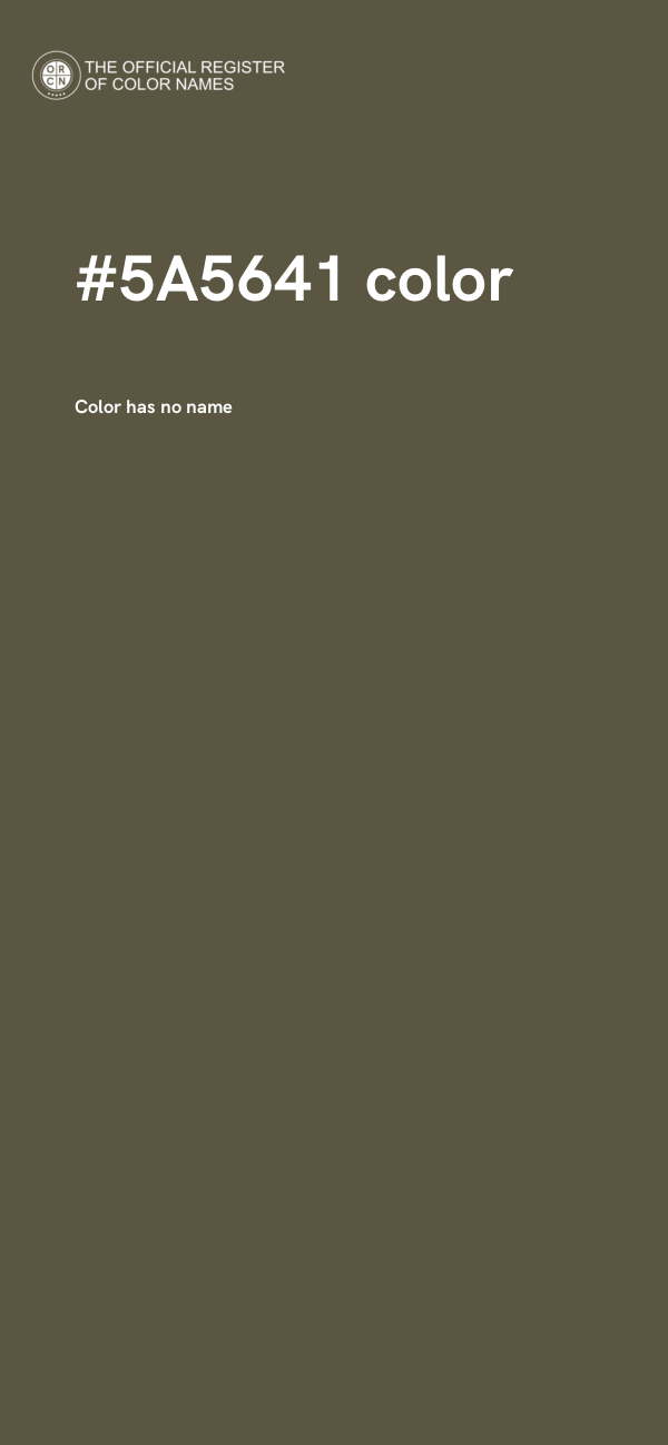 #5A5641 color image