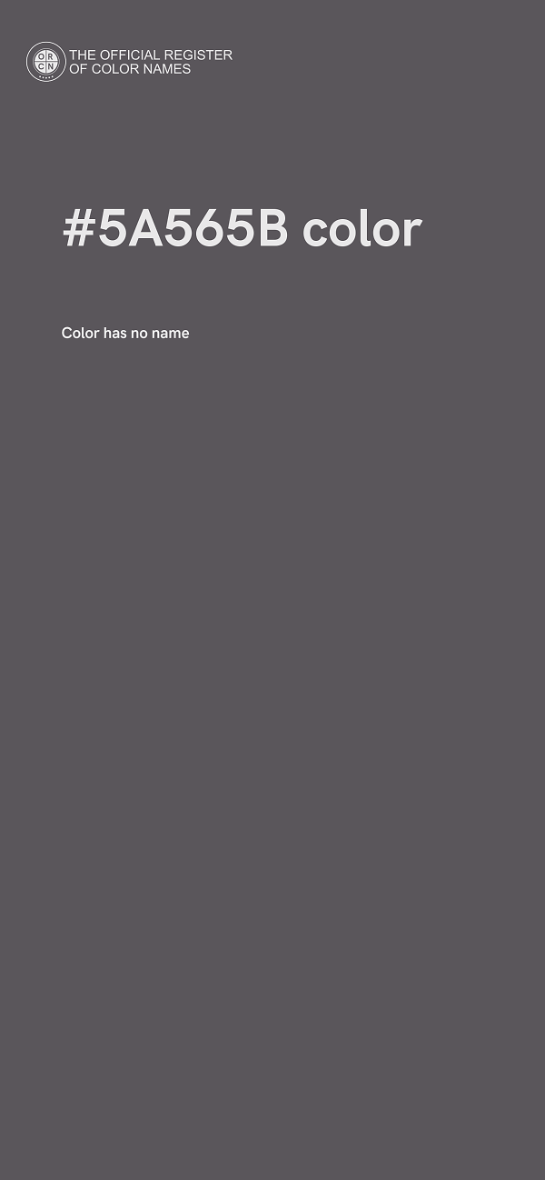 #5A565B color image