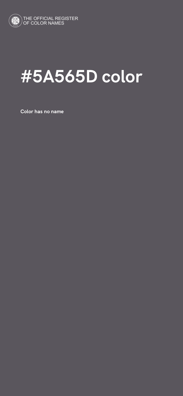 #5A565D color image
