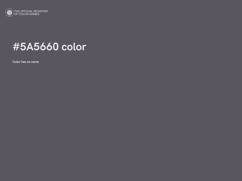 #5A5660 color image