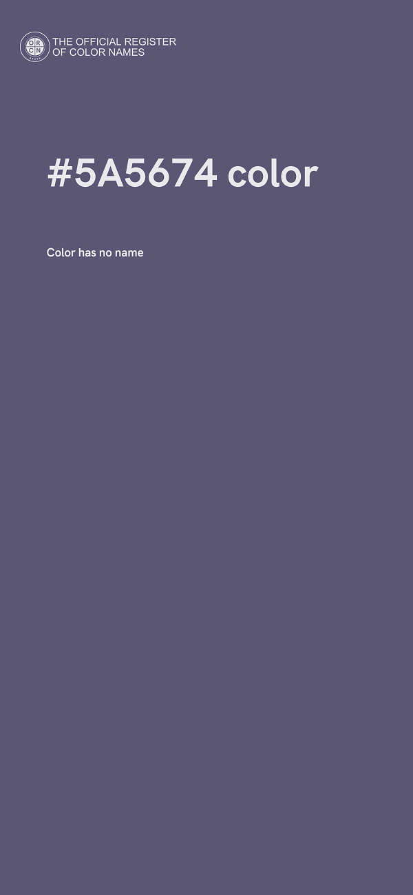 #5A5674 color image
