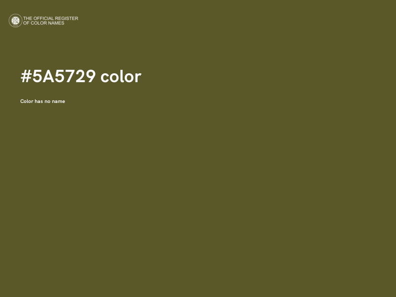 #5A5729 color image