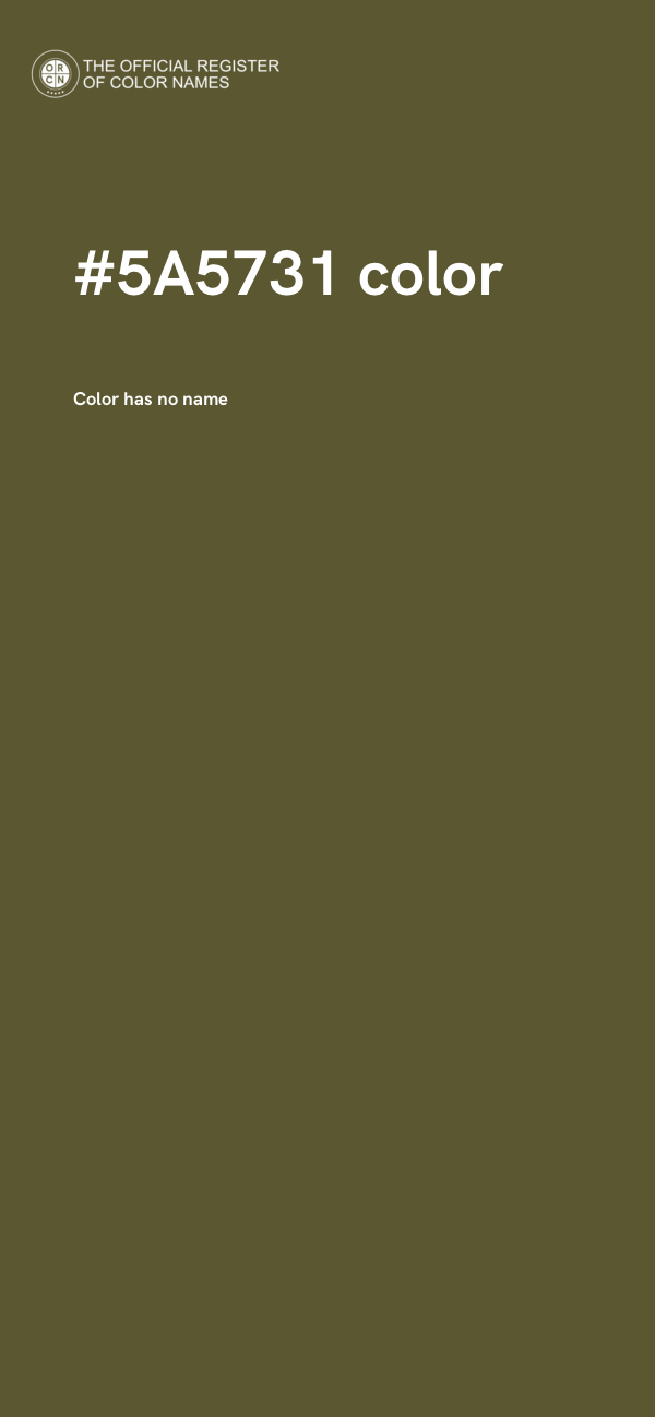 #5A5731 color image