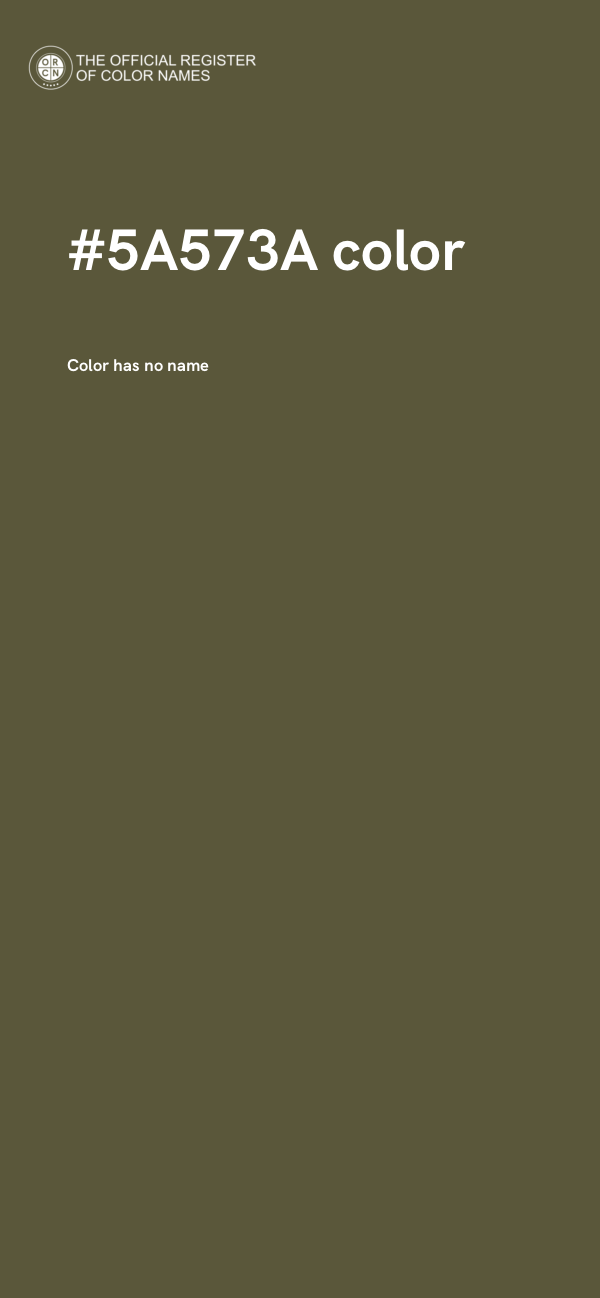 #5A573A color image