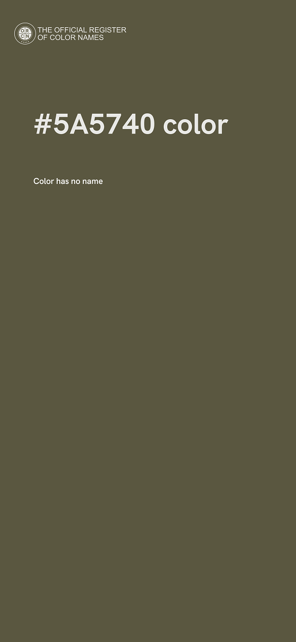 #5A5740 color image