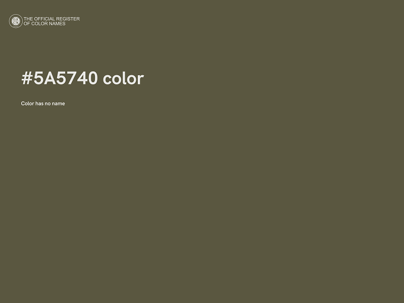 #5A5740 color image