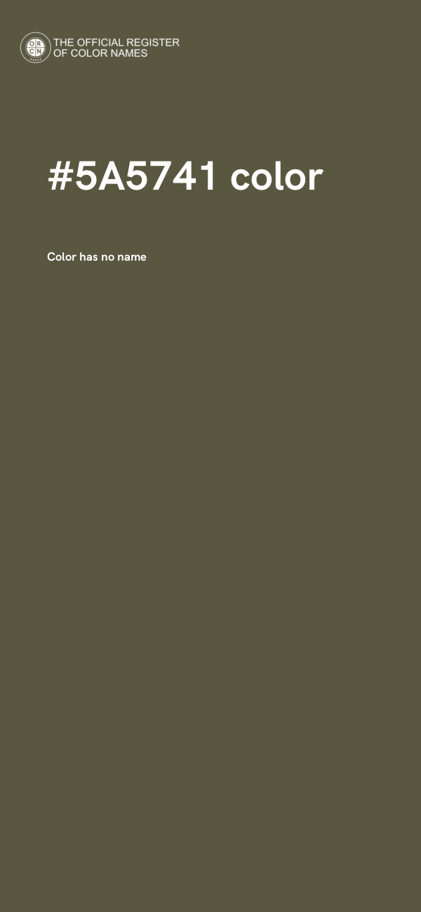 #5A5741 color image