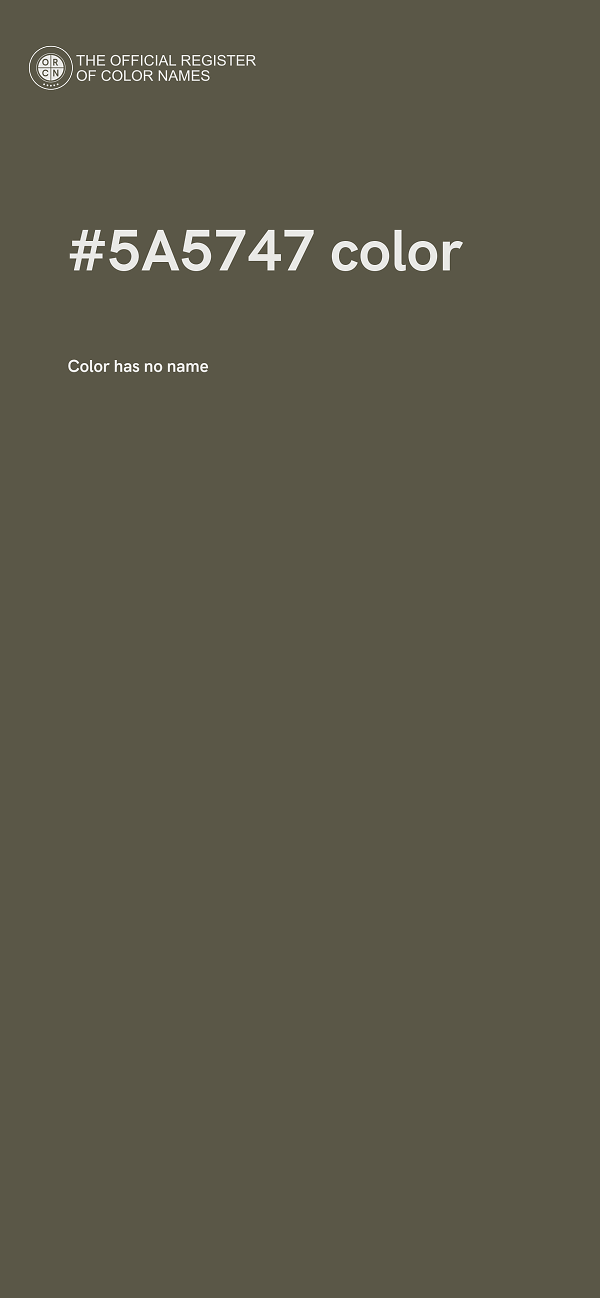 #5A5747 color image