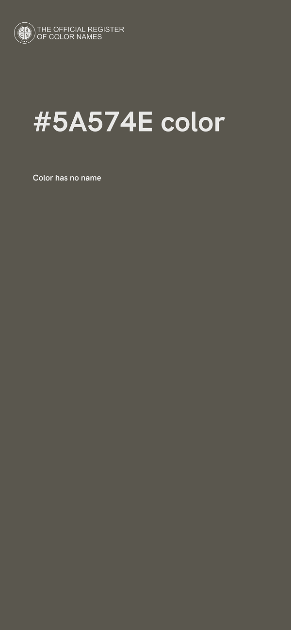 #5A574E color image