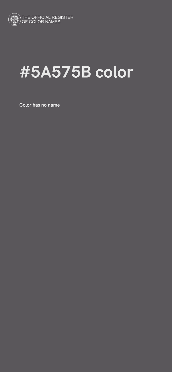 #5A575B color image
