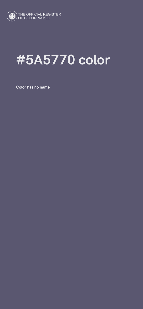 #5A5770 color image