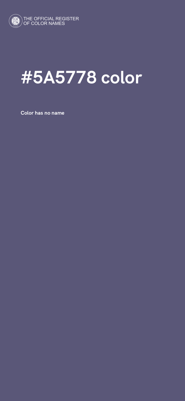 #5A5778 color image