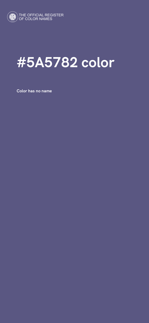 #5A5782 color image