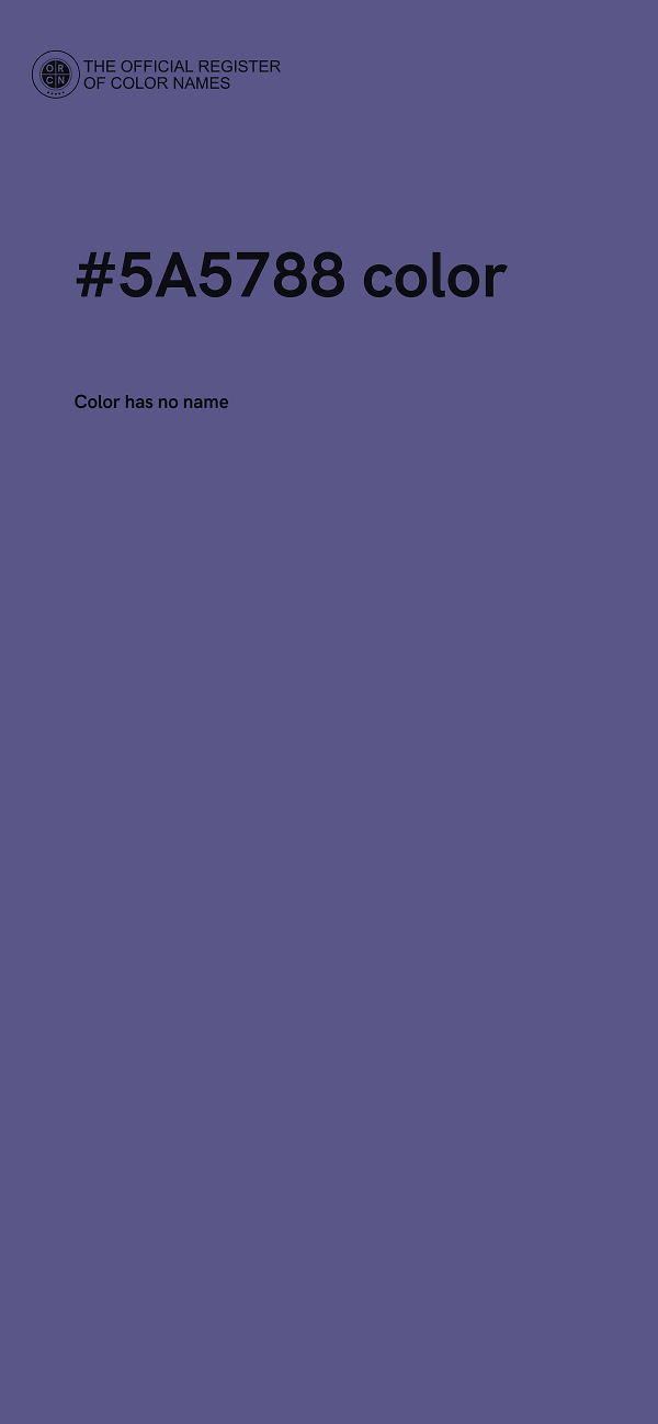 #5A5788 color image
