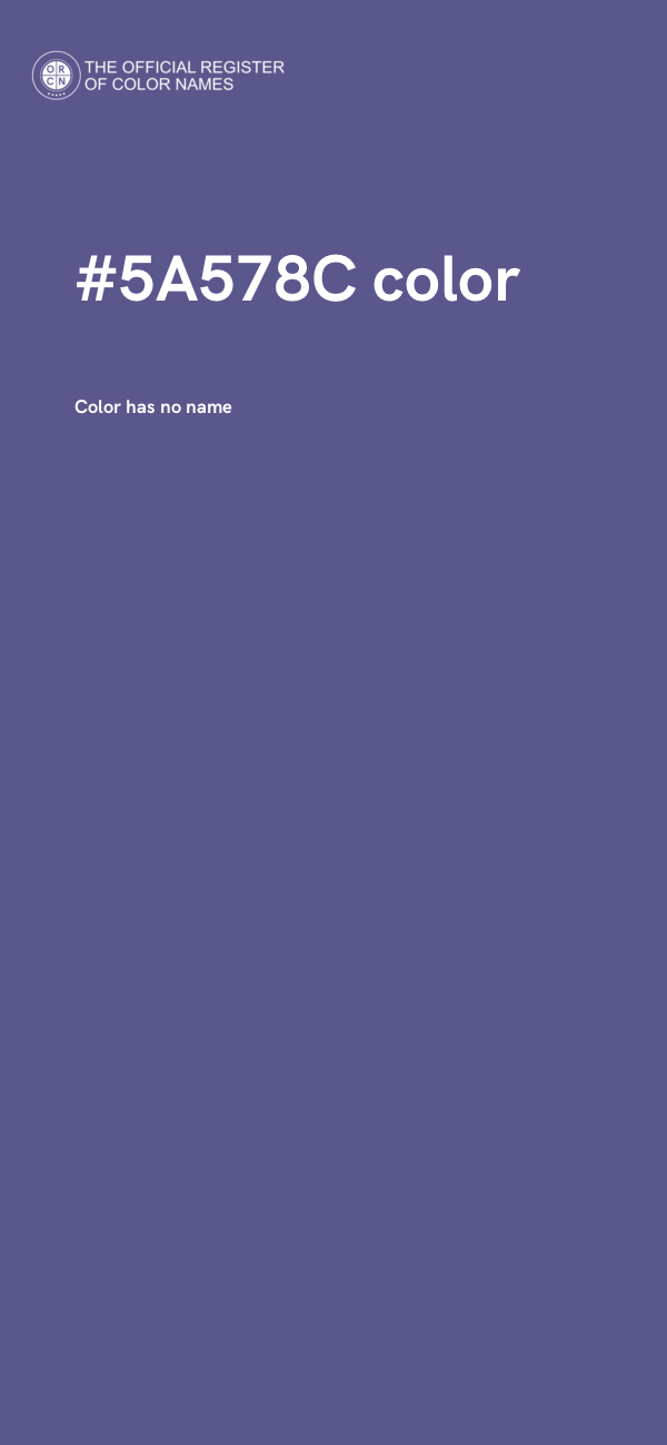 #5A578C color image