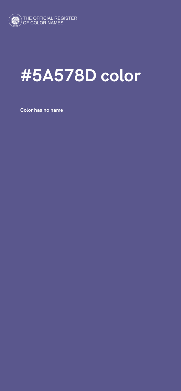 #5A578D color image