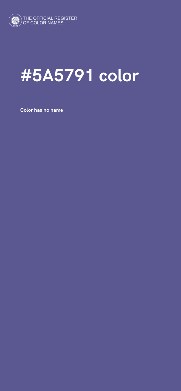 #5A5791 color image