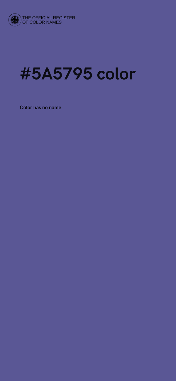 #5A5795 color image